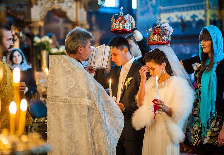 Таинство венчания в церкви