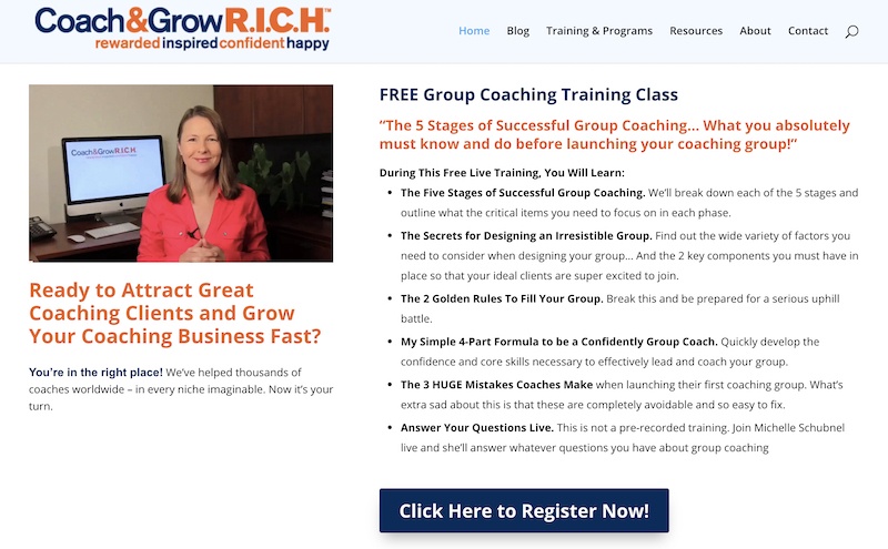 coach and grow rich affiliate program