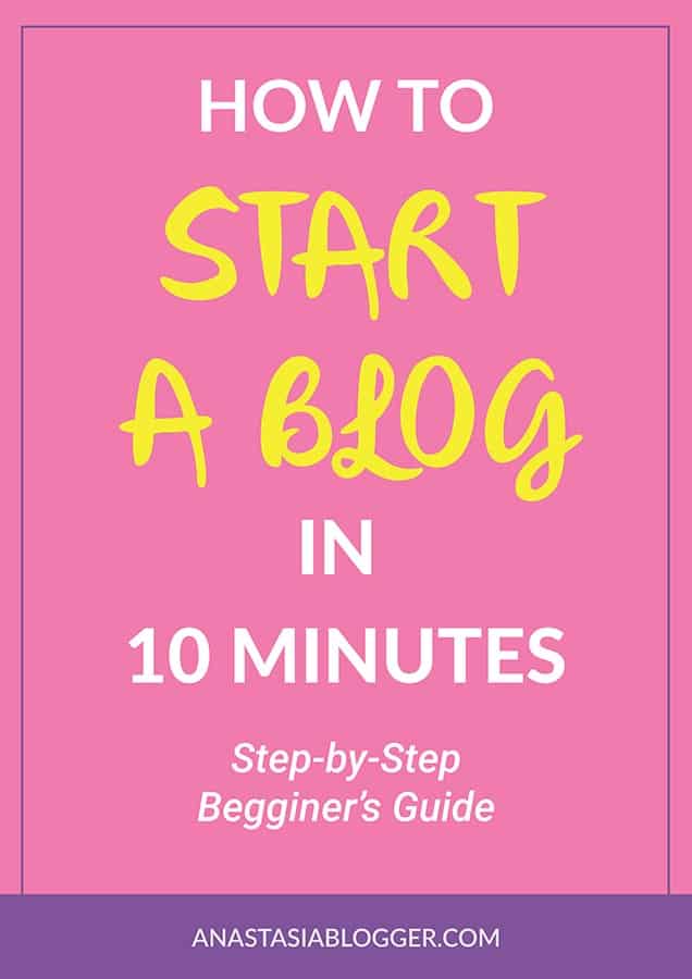 How to start a blog in 10 minutes