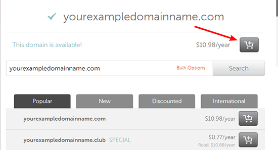 5 Add Domain To Cart
