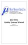ISO 9001 Quality Systems Manual