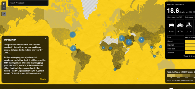 roads kill map