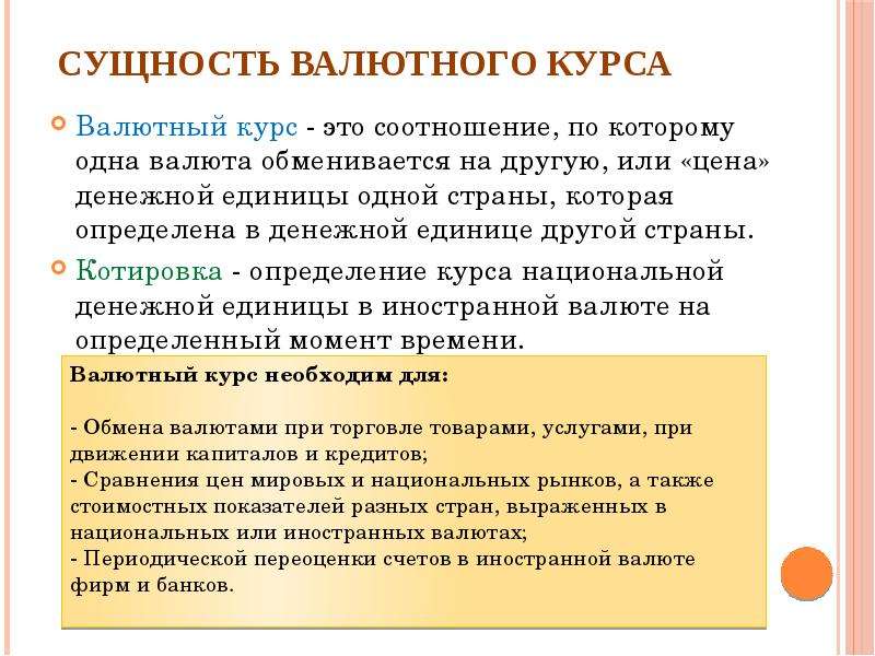 Конвертируемость валюты валютный курс презентация