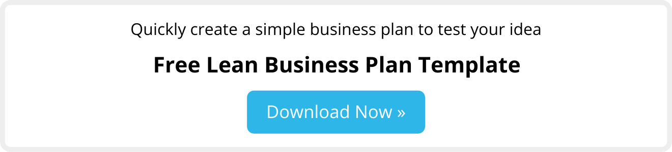 Download free lean business plan template