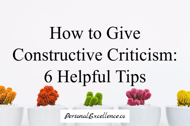 How to Give Constructive Criticism