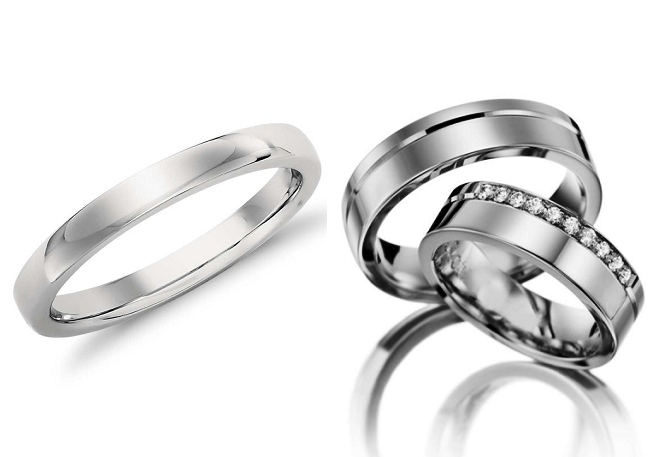 венчальные кольца из платины