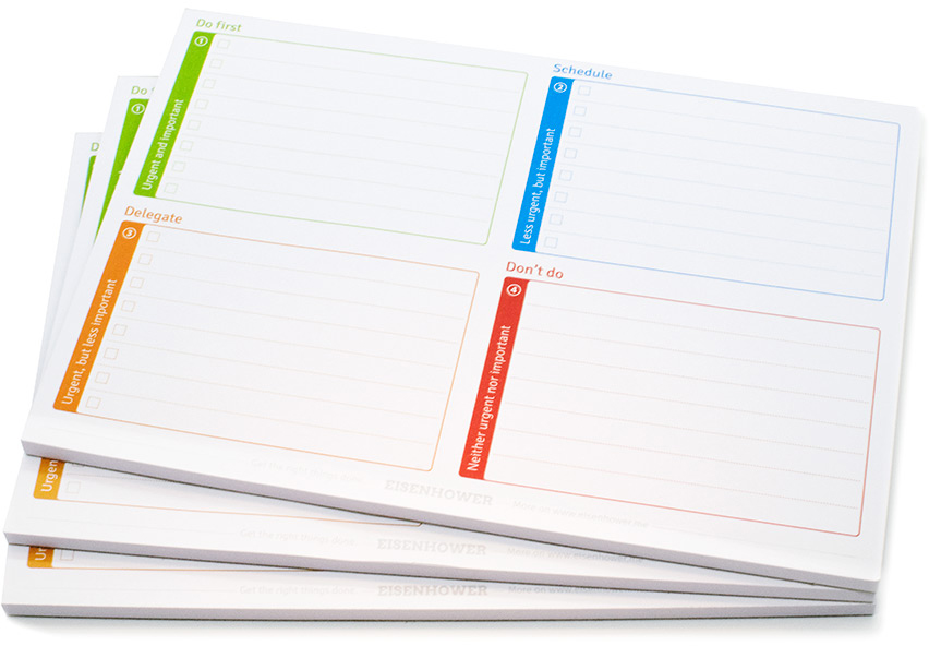 Eisenhower Matrix Notepads