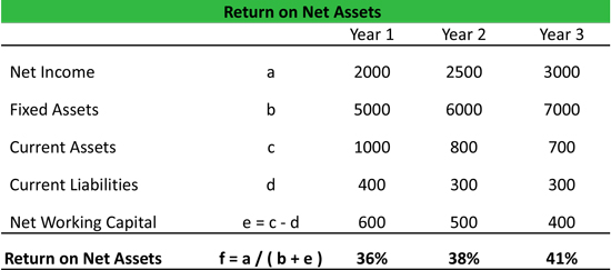 Return on Net Assets Equation