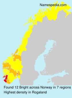 Surname Bright in Norway