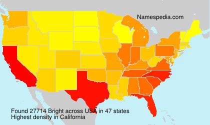 Surname Bright in USA